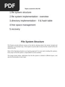 File System Structure