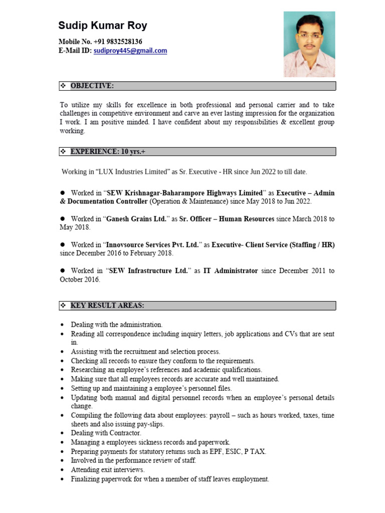 CV_Sudip Kumar Roy (2) (1) (1) | PDF