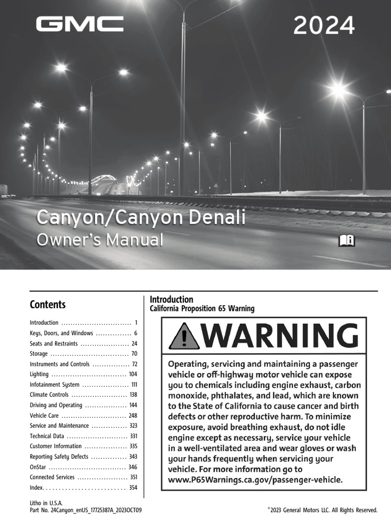 GMC Canyon 2024 OwnMan (En) | PDF