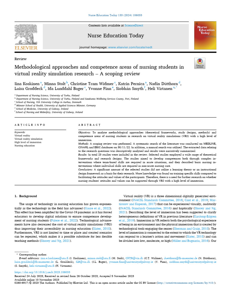 Nurse Education Today | PDF