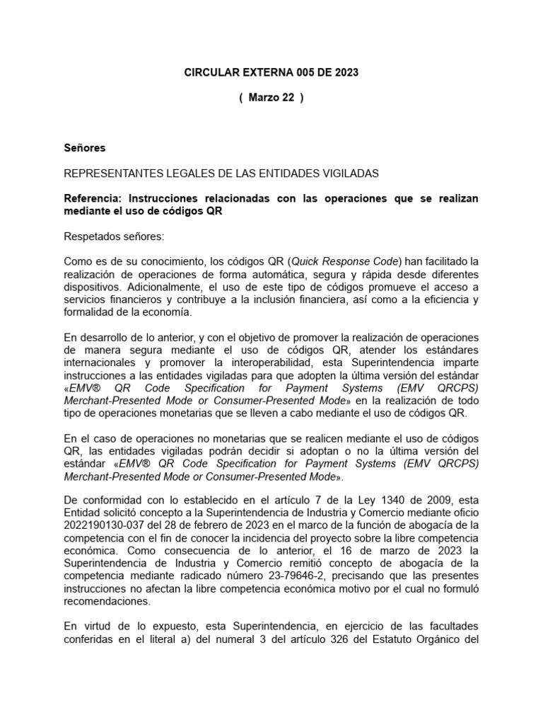 0712 Circular 05 - Mar 2023 | PDF