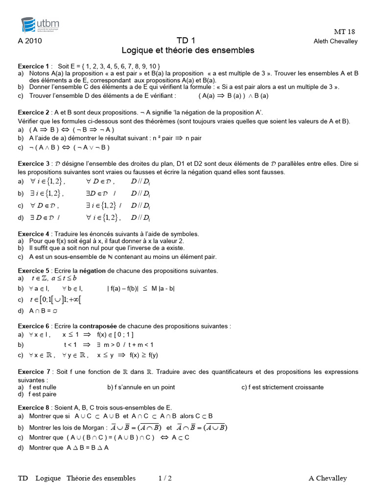 TD1 Non Corrige | PDF