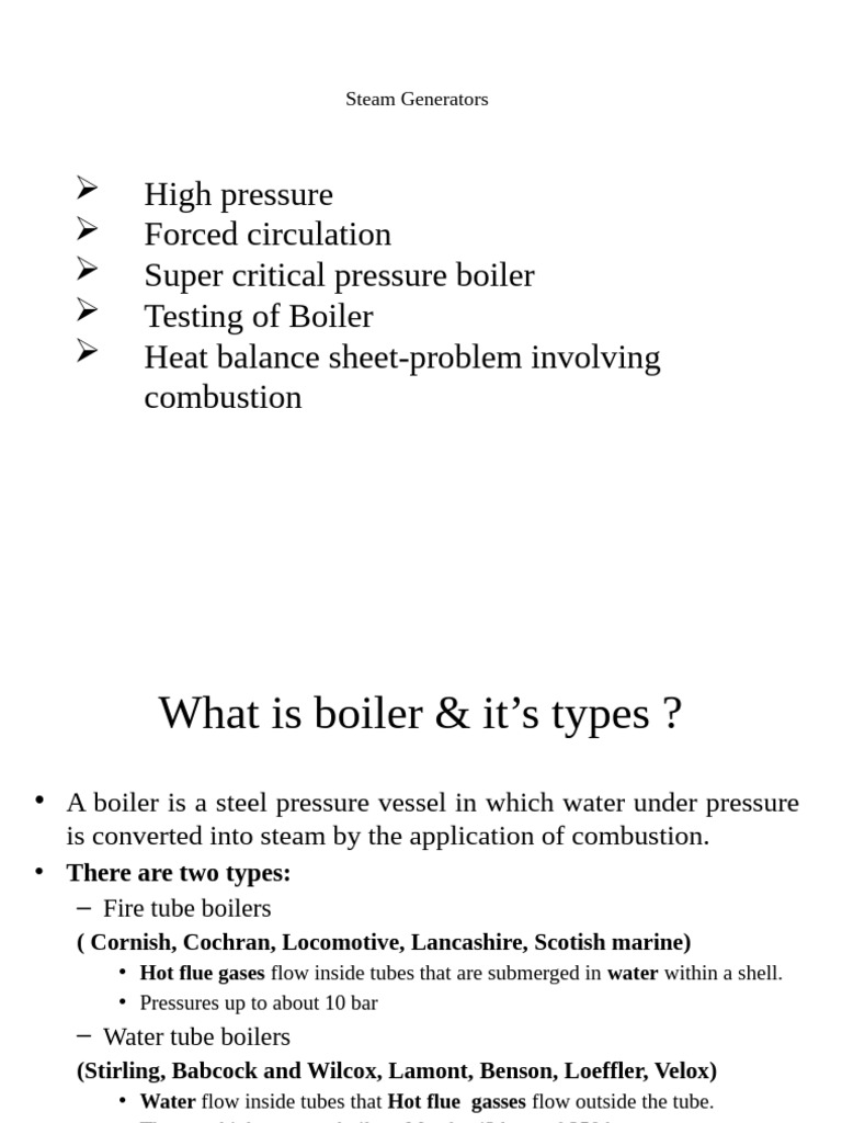Overview of High-Pressure Boilers | PDF | Boiler | Chimney