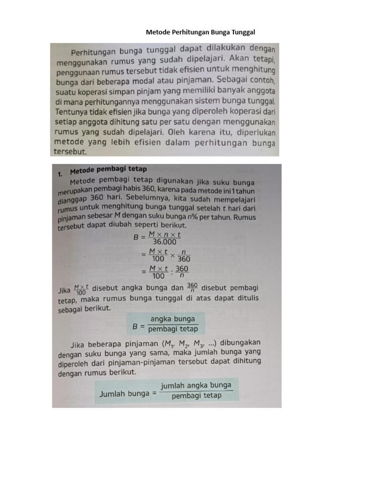 Metode Pembagi Tetap | PDF