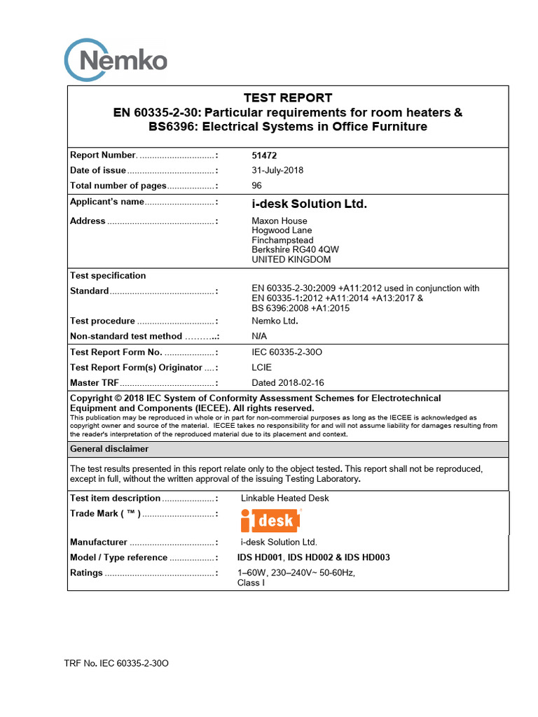 Test Report | PDF