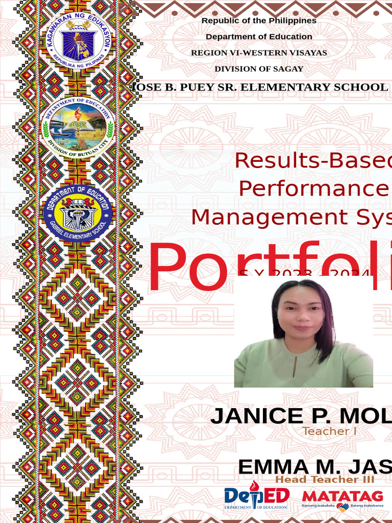 SY 2023-2024 IPCRF For Proficient Teachers COVER | PDF