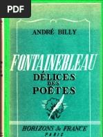 Fontainebleau par André Billy