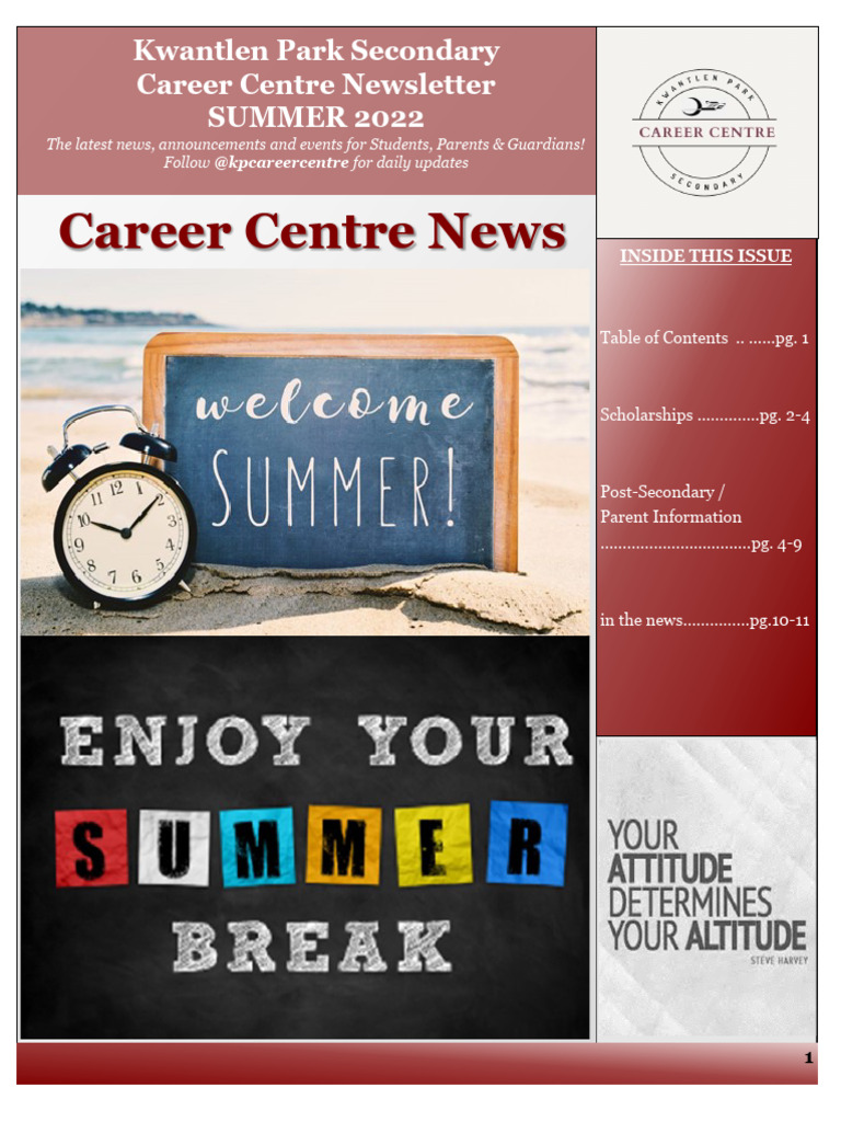 Summer 2022 - Careers Newsletter | PDF