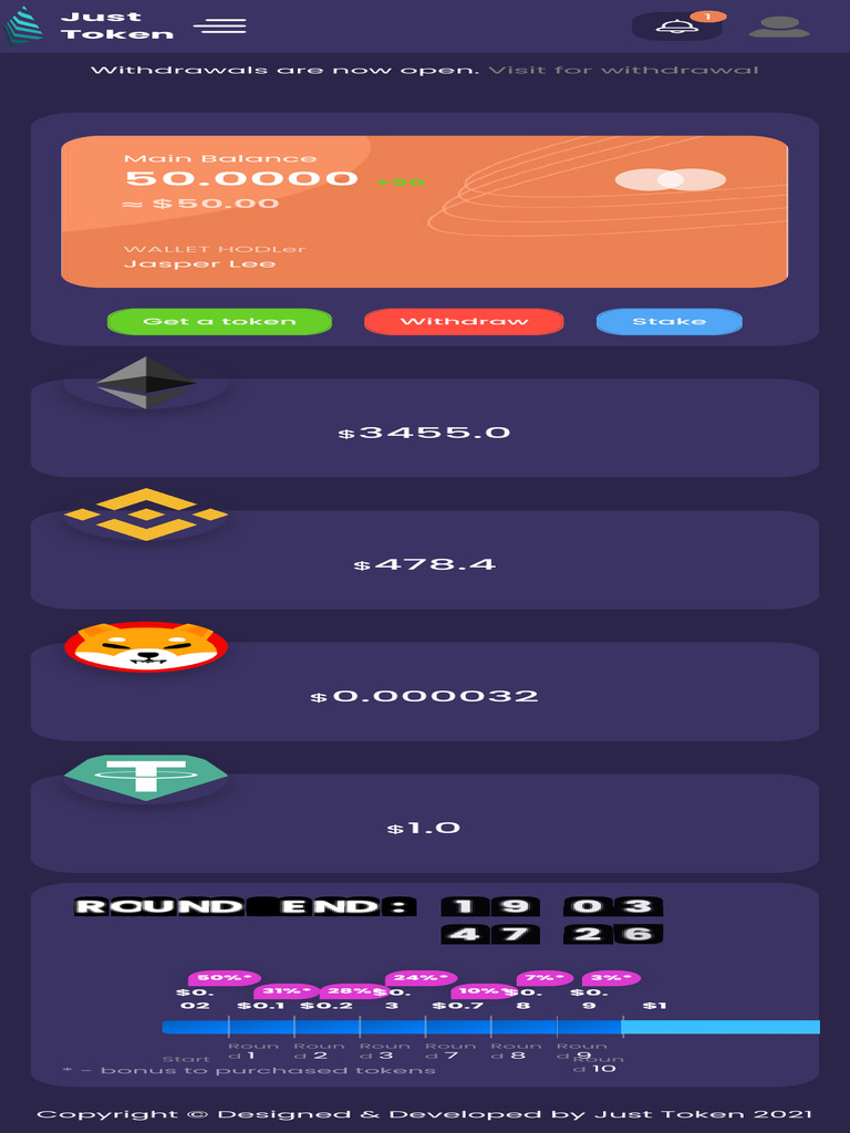 Just Token - Home | PDF