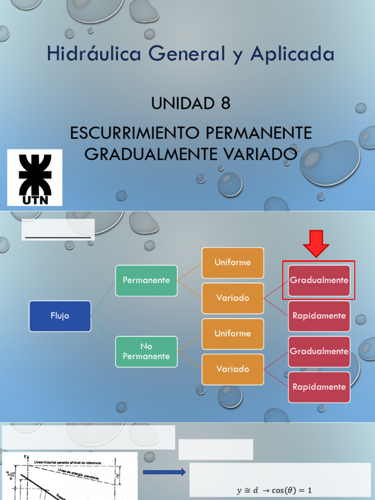 Flujo Gradualmente Variado en Canales | PDF | Canal | Descarga (hidrología)