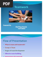 Download Teamwork Ppt Final by Tony Francis SN77230146 doc pdf