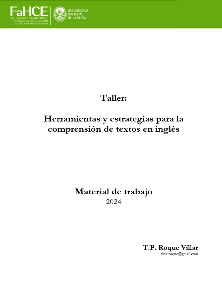 Cuadernillo Consulta 1 | PDF