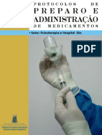 Protocolos de Preparo a Administração de medicamentos