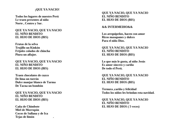 Que Ya Nacio | PDF