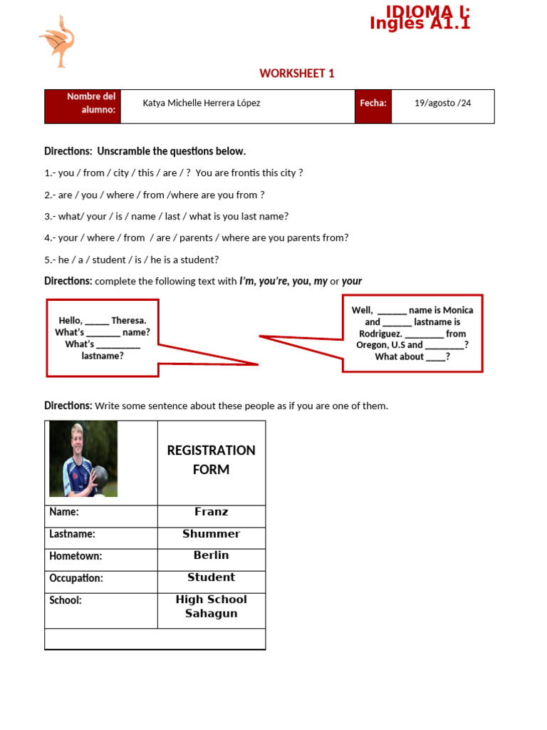 Worksheet 1 1 | PDF