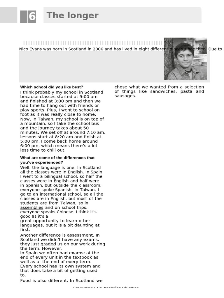 GI B1 U6 The Longer Read | PDF