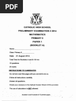 PSLE Standard Maths 2024 Paper 1 | PDF
