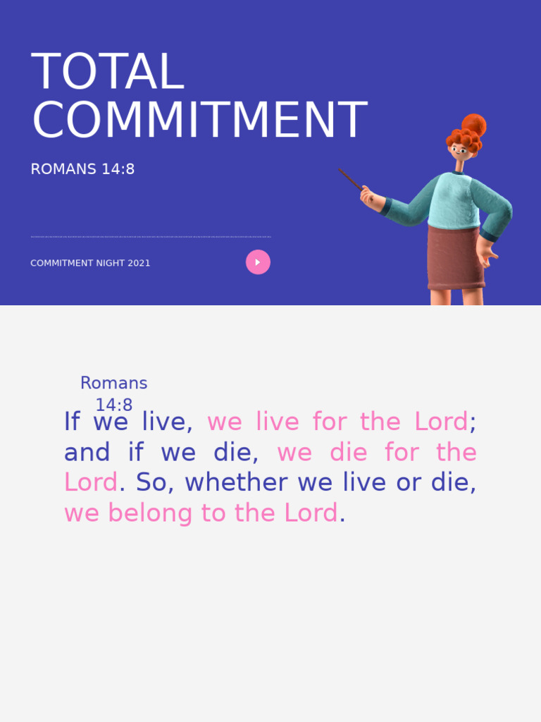 Total Commitment to God Explained | PDF | Language Arts & Discipline ...
