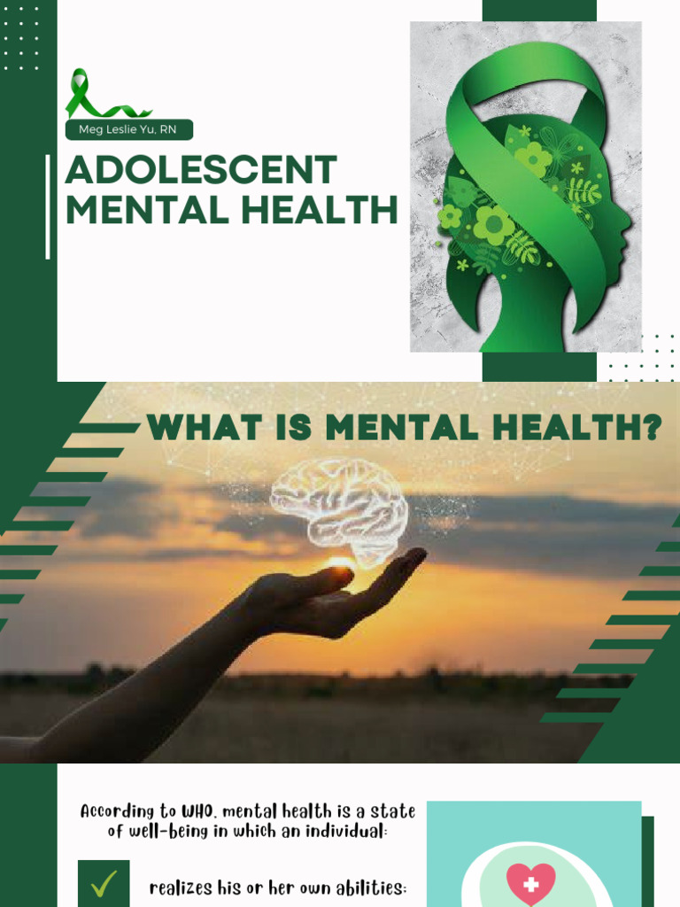 Adolescent Mental Health & MH Playbook | PDF
