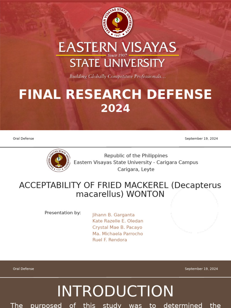 FINAL Oral Defense 1 | PDF