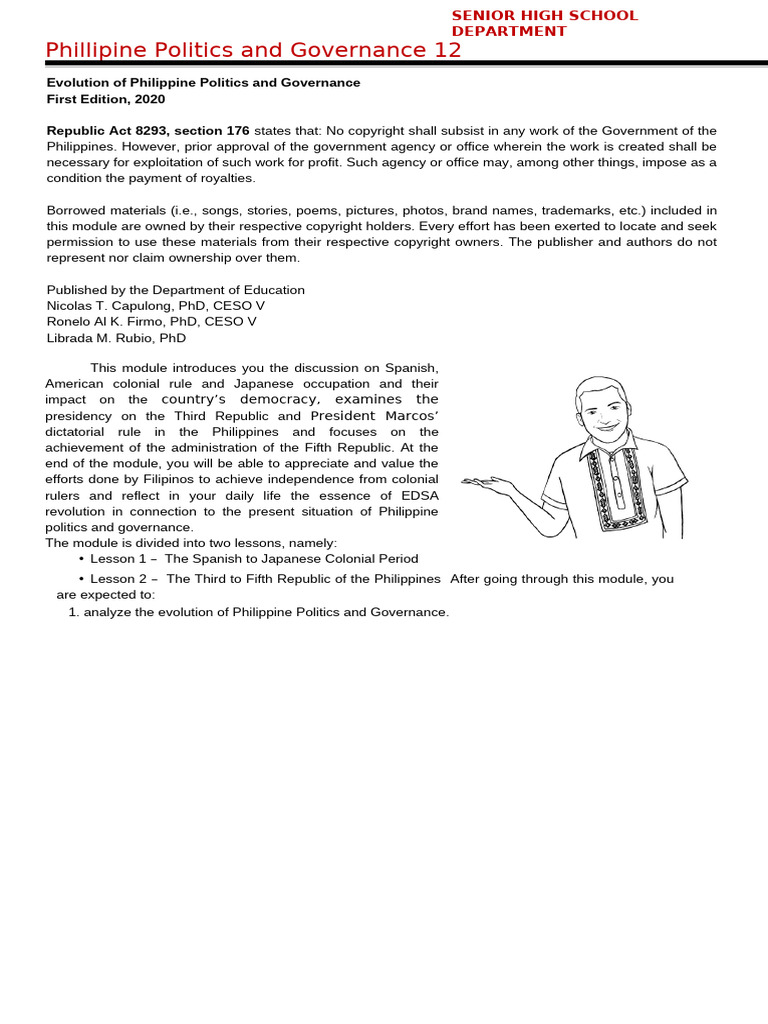 Evolution of Phillipine Politics and Governance Notes | PDF