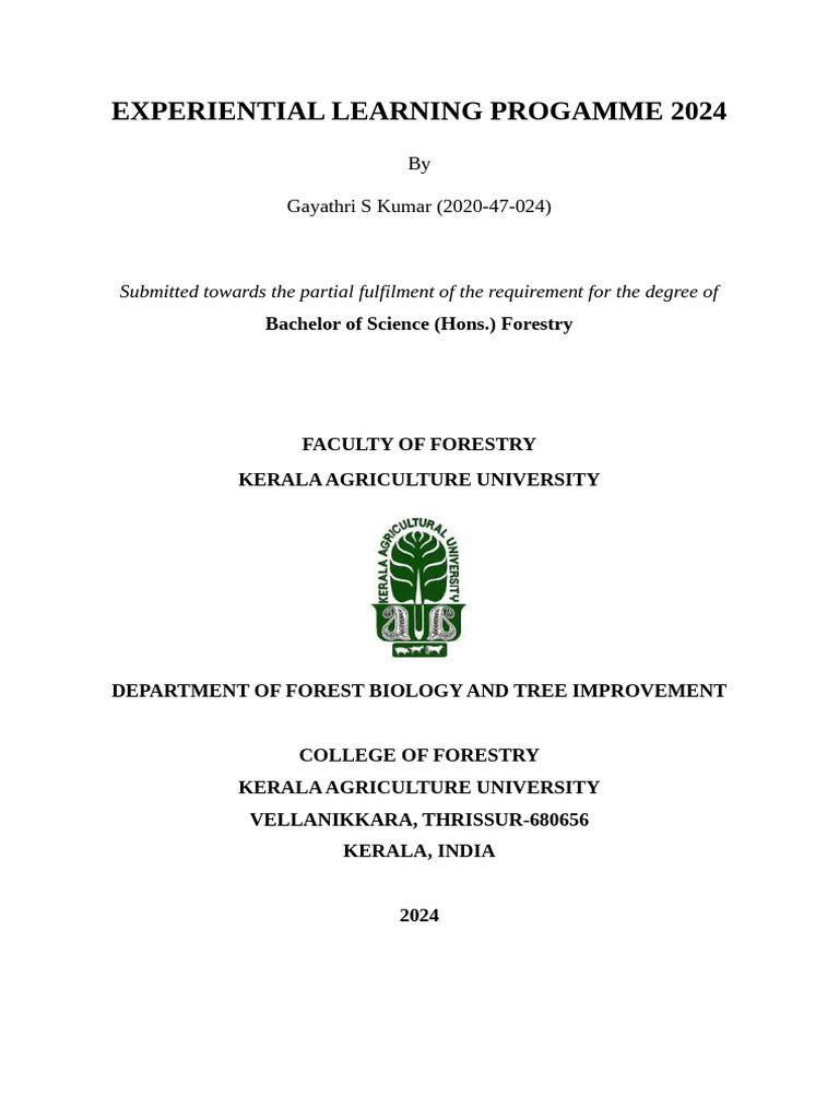 Elp Front Page 1 | PDF