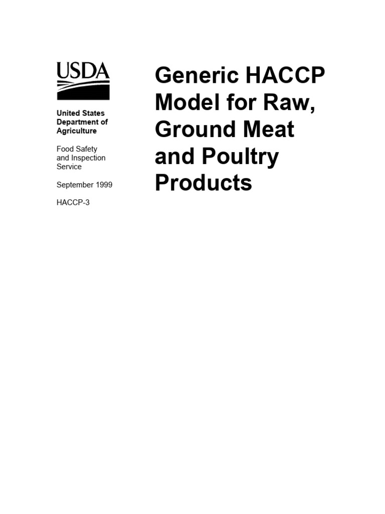 Models HACCP-3 Raw Ground | PDF | Hazard Analysis And Critical Control ...