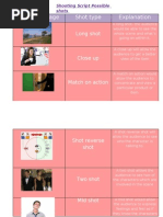Shooting Script Template Example | PDF