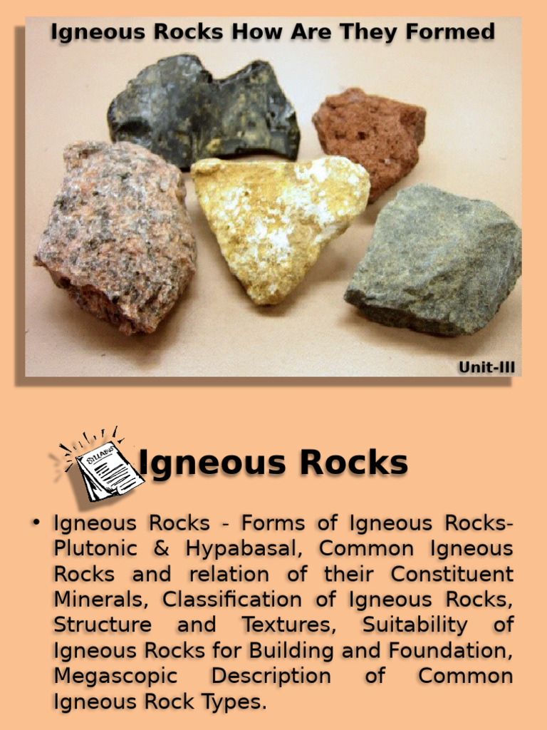Formation and Types of Igneous Rocks | PDF | Igneous Rock | Rock (Geology)
