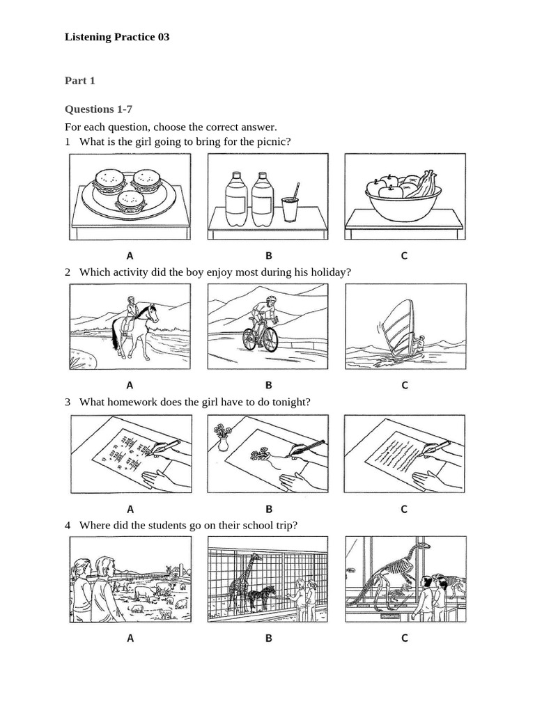 Listening Practice 03 | PDF