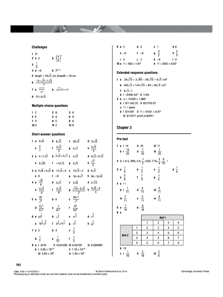 Text CH 3 Answers | PDF