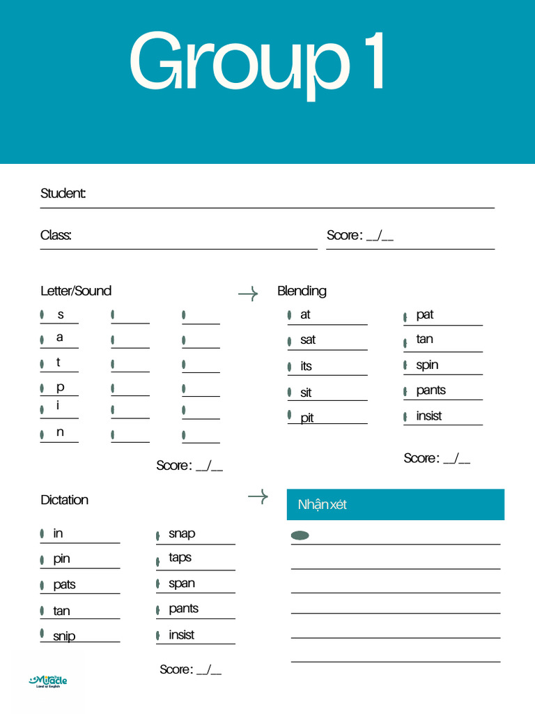 Jolly Phonics Assessment Template | PDF