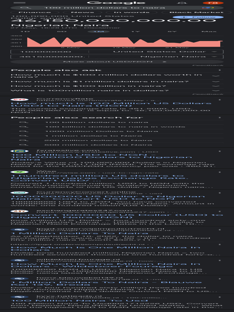 100 Million Dollars To Naira - Google Search | PDF | United States Dollar |  Law