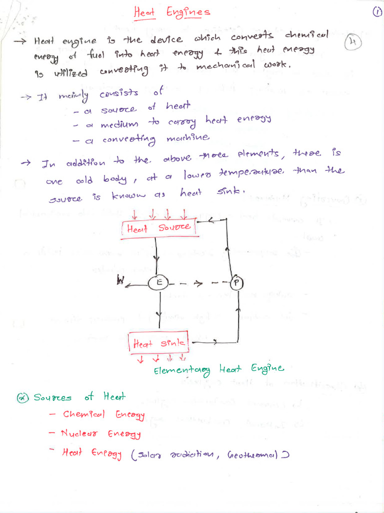 Heat Engine Material by Prof. Hitesh Rana | PDF