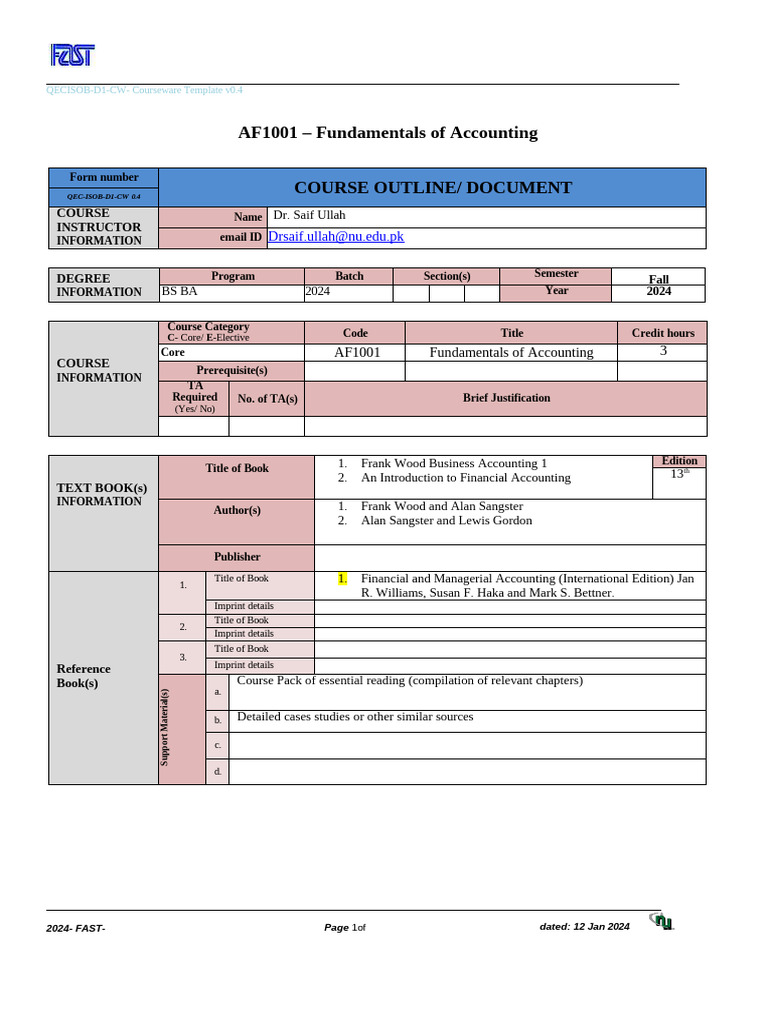 ACCOUNTING 2 COURSE DESCRIPTION visual data 5