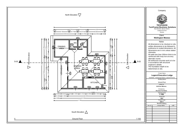 Ground Floor Plan for Legend Lodge | PDF | Civil Engineering