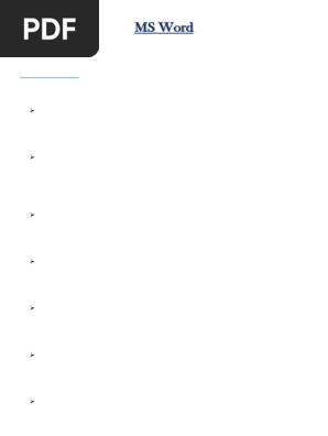 MS Word Pdf