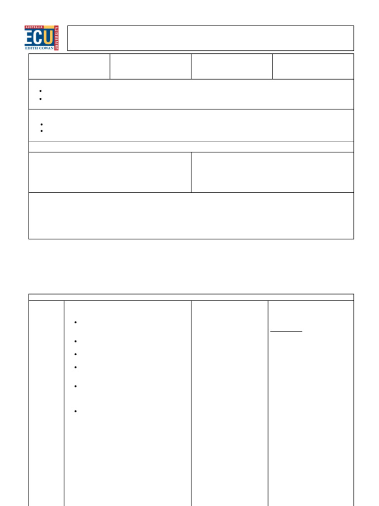 Learning Experience Plan Example | PDF