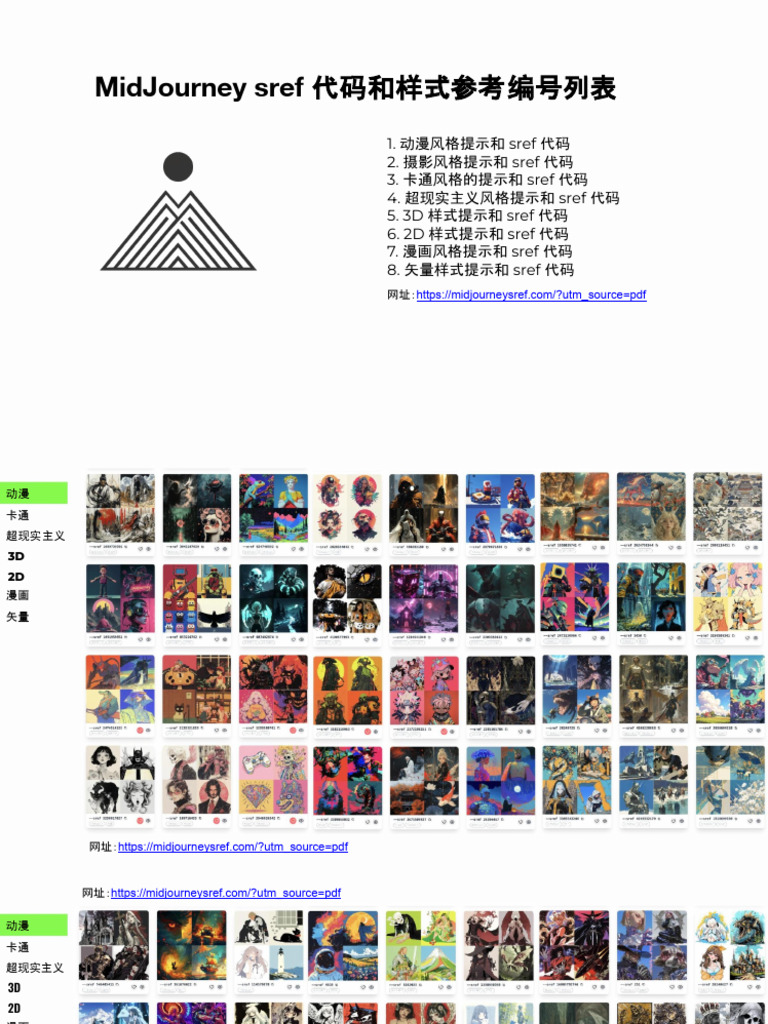 sref code 大全+分类 | PDF