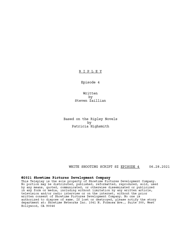 Ripley 1x04 | PDF