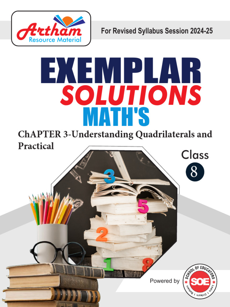 Quadrilateral Solutions for Class 8 | PDF | Rectangle | Euclid