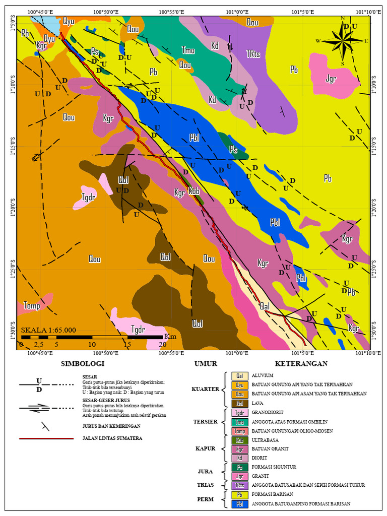 Peta Geologi Regional Laporan | PDF