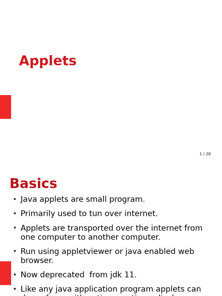 Applet | PDF