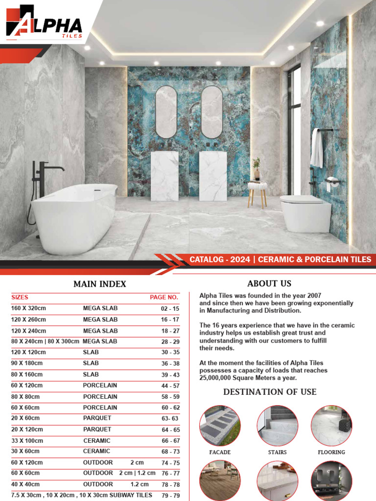 Alpha Tiles Catalog 2024-1 - 230810 - 113622 | PDF