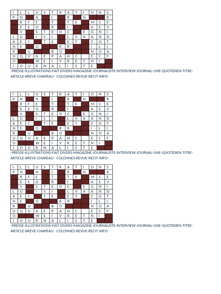 TD-3AM-.-Lexique-du-journal.-mot-croisés | PDF