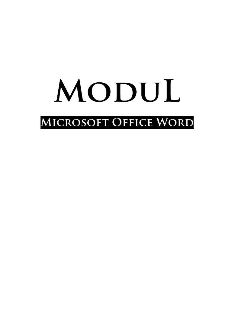 Modul ms office word pdf