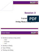 Session 3 - Layout Manager and Swing Menu Component