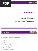 Session 3 - Layout Manager and Swing Menu Component