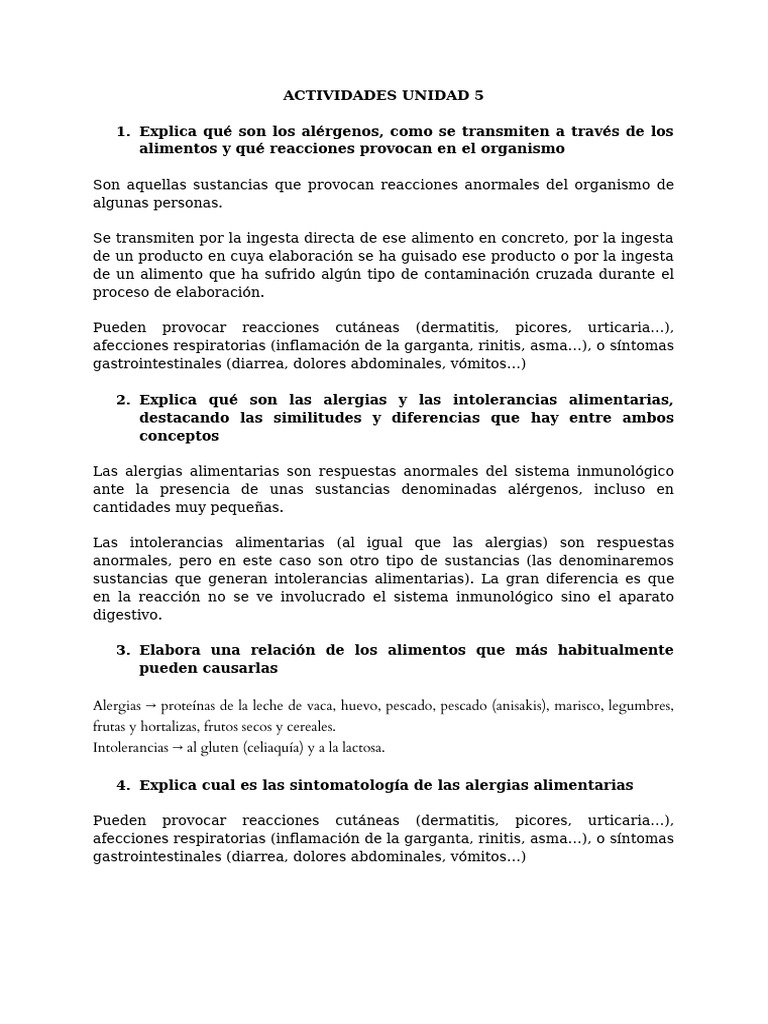 Actividades Unidad 5 - David Samper 1H35 | PDF