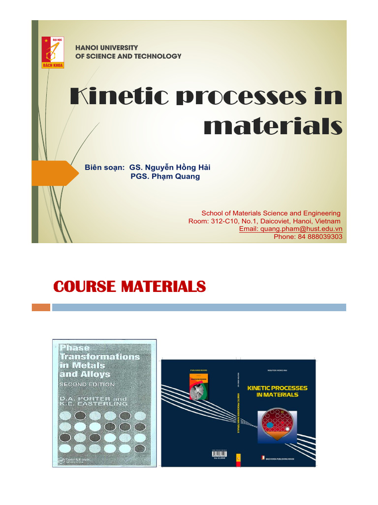 Ch1-Kinetic Processes in Materials+ | PDF